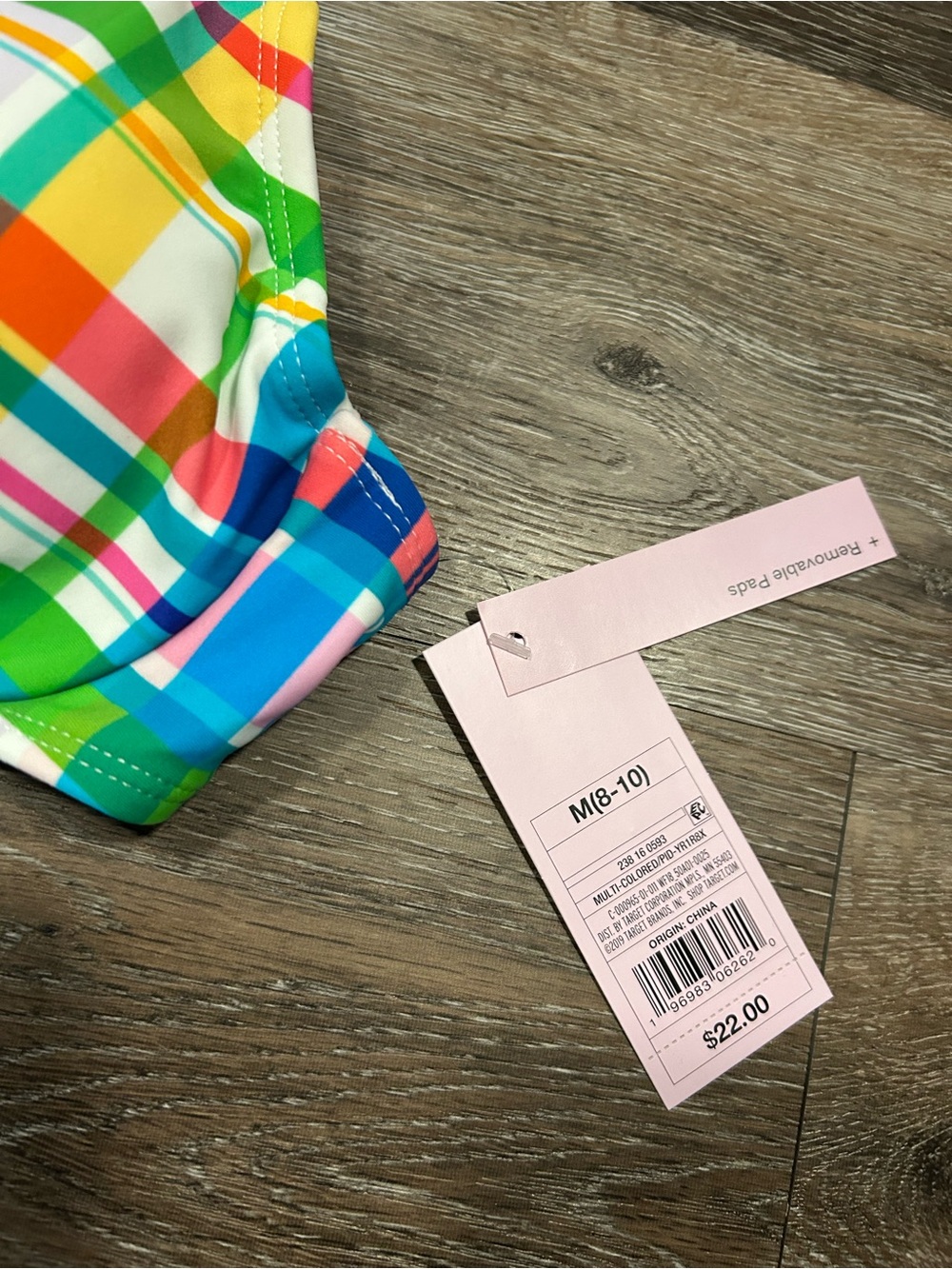 NWT wild fable Multicolor Plaid Bikini Set - M top and S bottom - Picture 5 of 6
